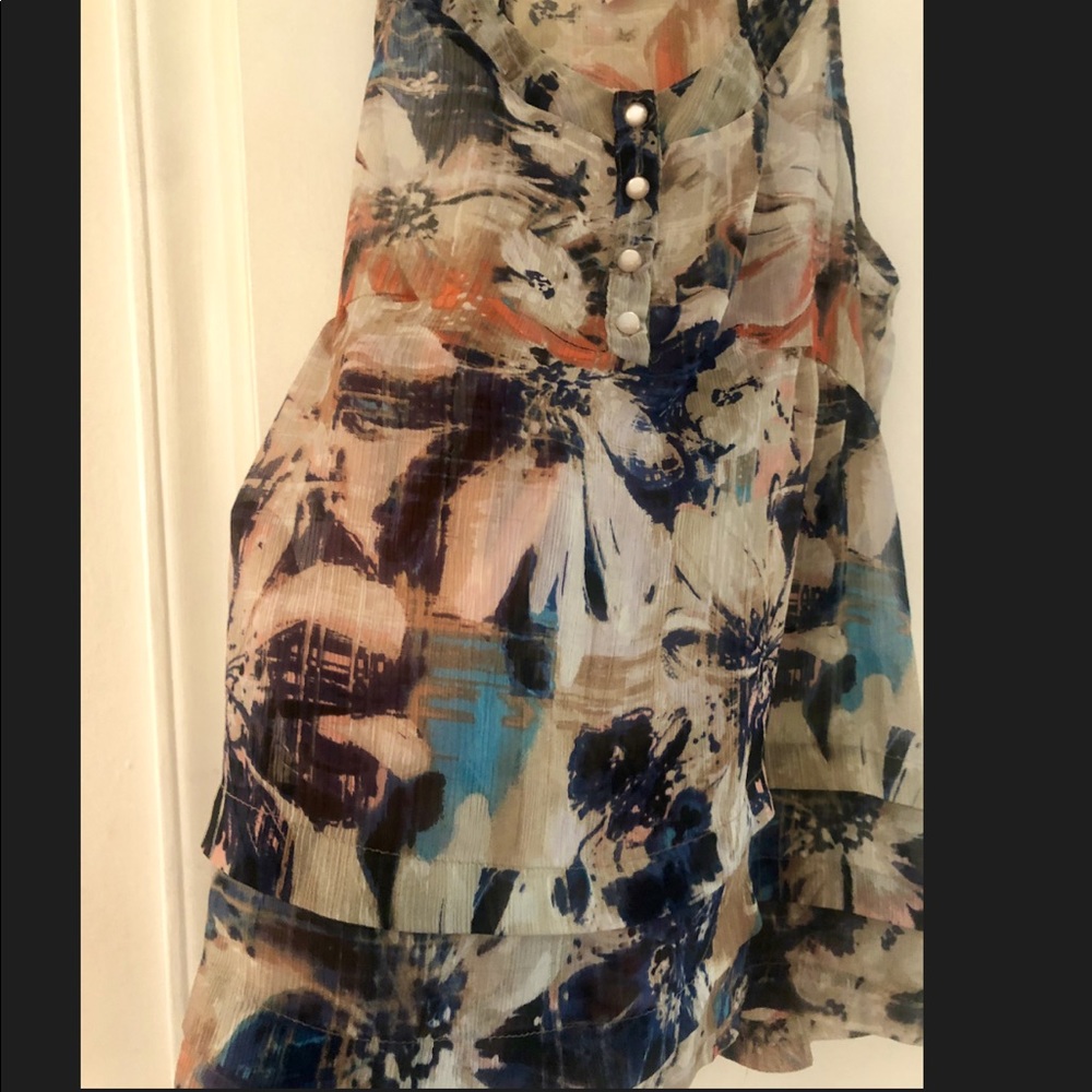 Floral Print Halter Tank from Lily White size L - Picture 4 of 5